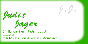 judit jager business card